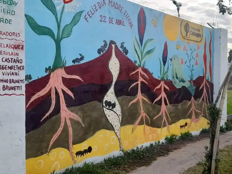 Celebraron el Día Mundial de la Tierra con la inauguración de un mural