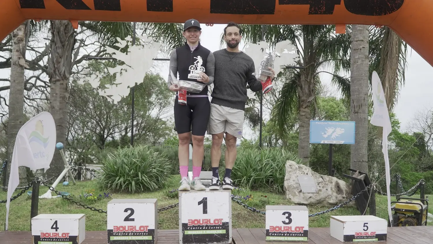 Santana y Labriola se coronaron campeones del mountain bike en Puerto Yeruá