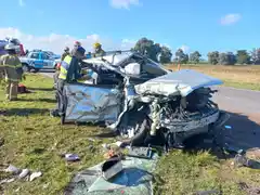 Varios heridos tras un fuerte accidente en la Ruta 226
