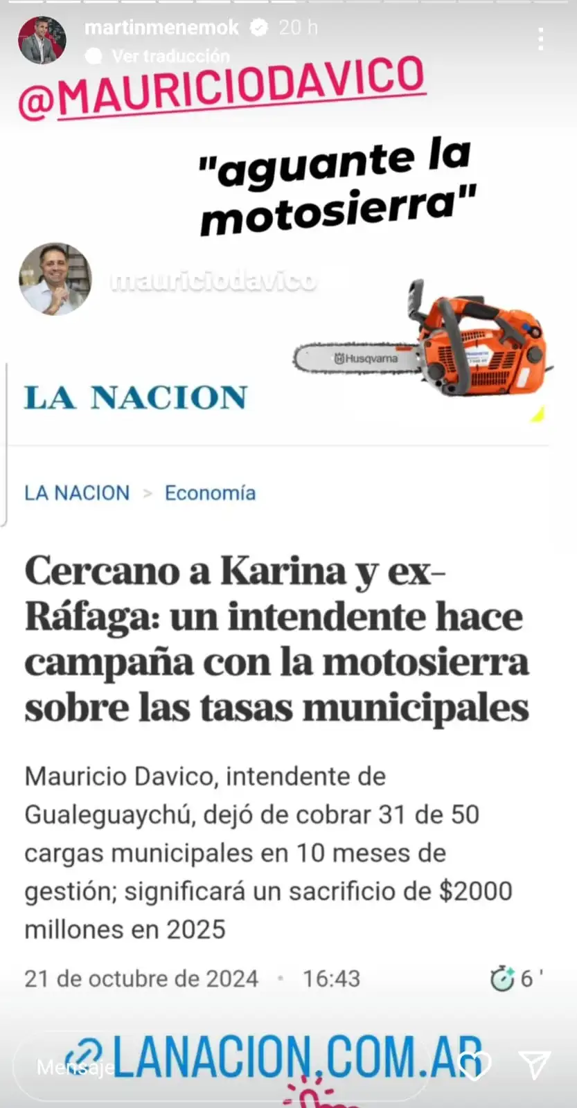 martin menem