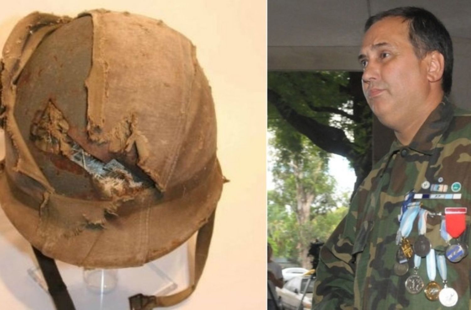 Vendían su casco de Malvinas, lo compraron y se lo devolverán