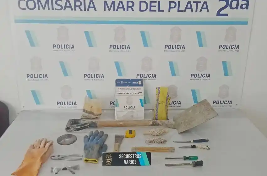 Hombre con numerosos antecedentes saqueó una obra en barrio San José