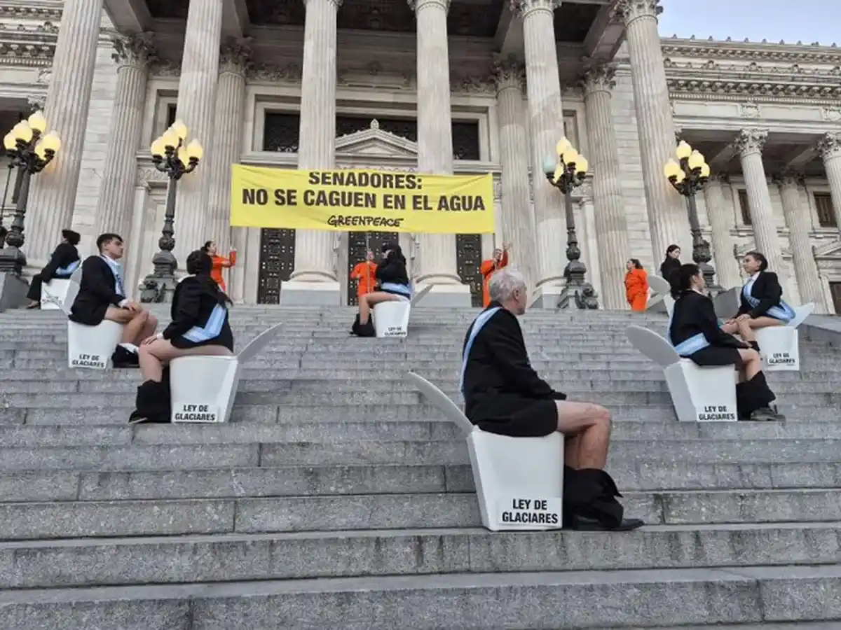 Activistas en el Congreso.