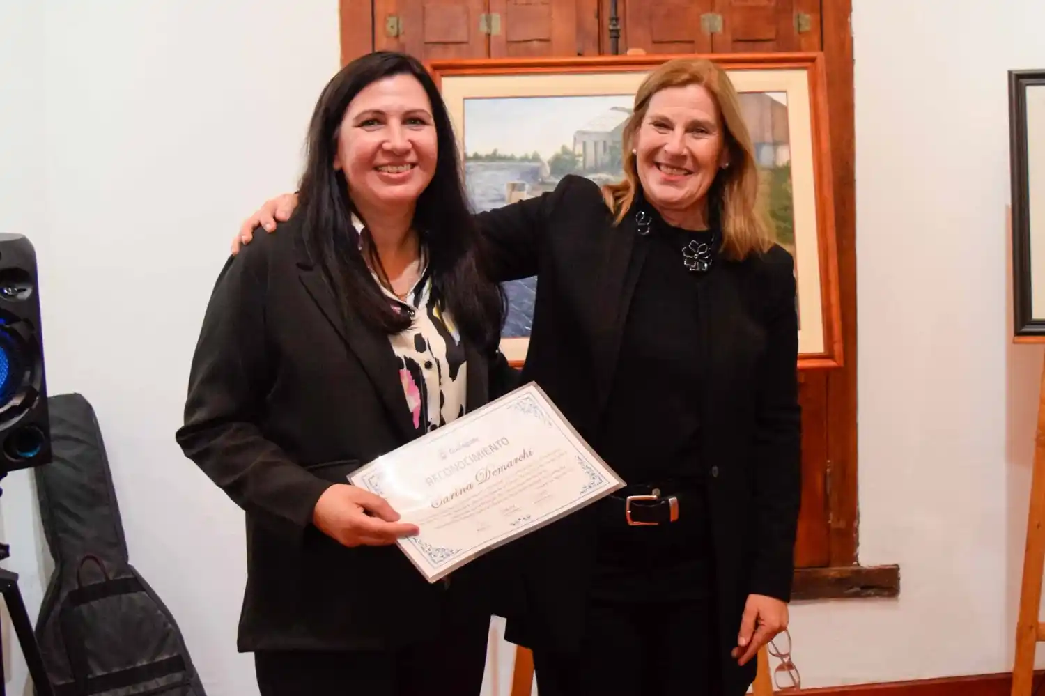 Carina Demarchi presentó la muestra “Mi vida en el arte”