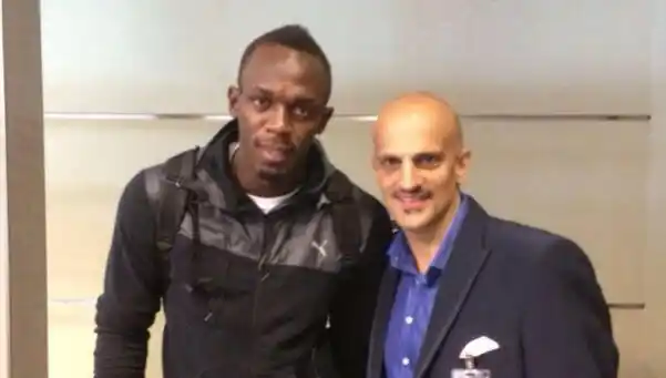 Usain Bolt llegó a la Argentina para correr contra el Metrobus