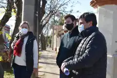 Colector Quirós: funcionarios y medios recorrieron la zona