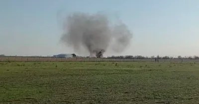 Una avioneta cayó en un festival aéreo en Bell Ville: hay dos muertos