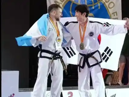 Beccaria en el podio final