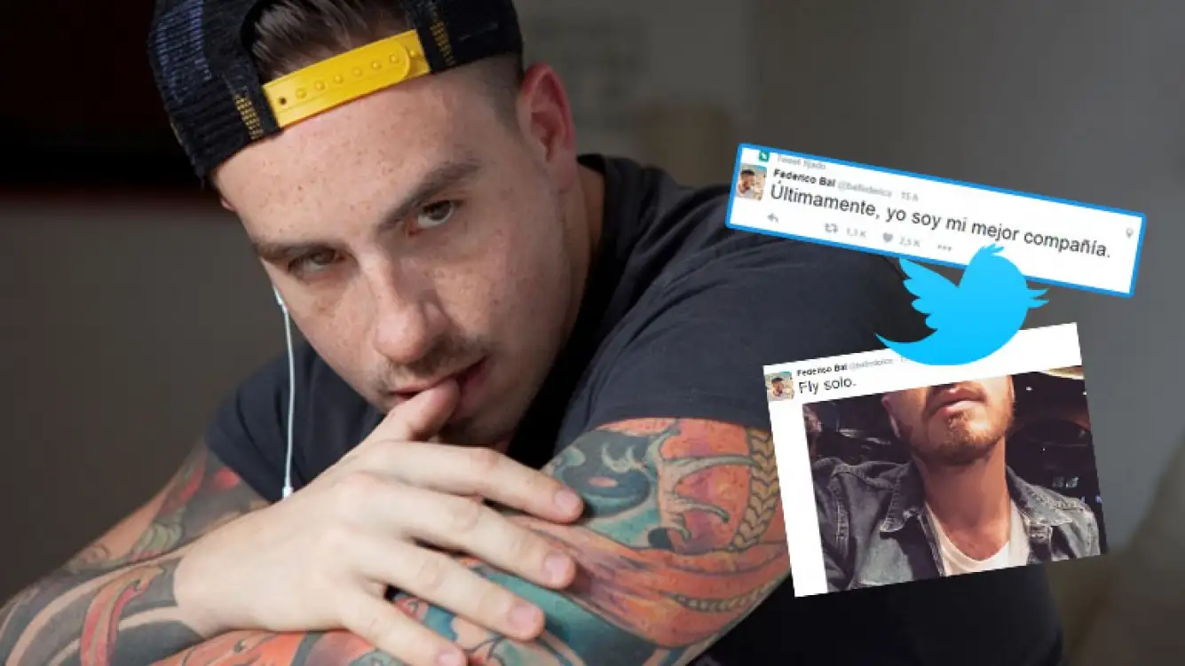 Fede Bal, solo y melancólico por Twitter 