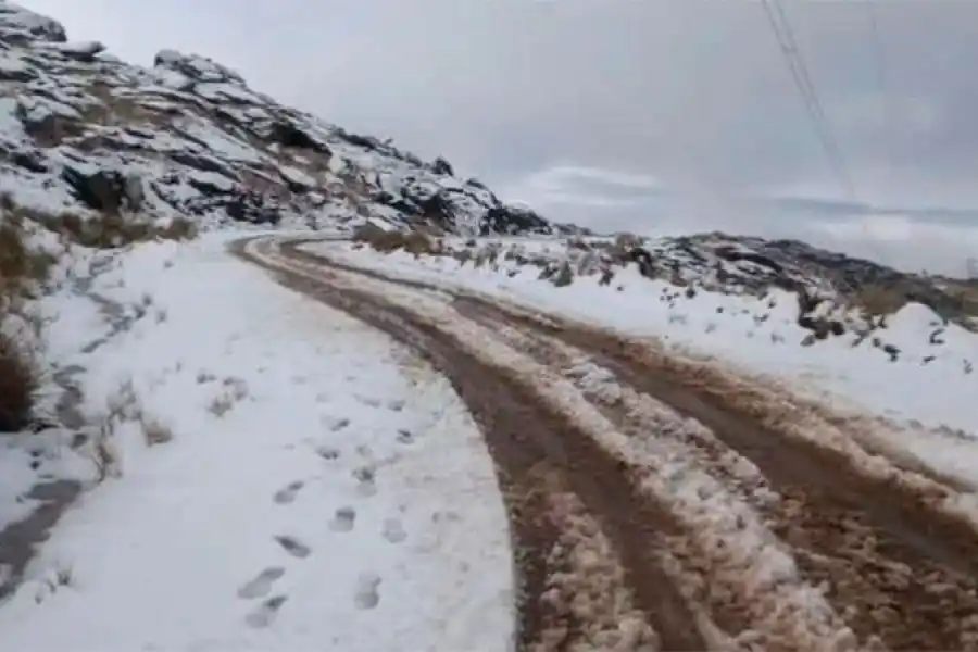Se registró la primer nevada en las sierras de Córdoba