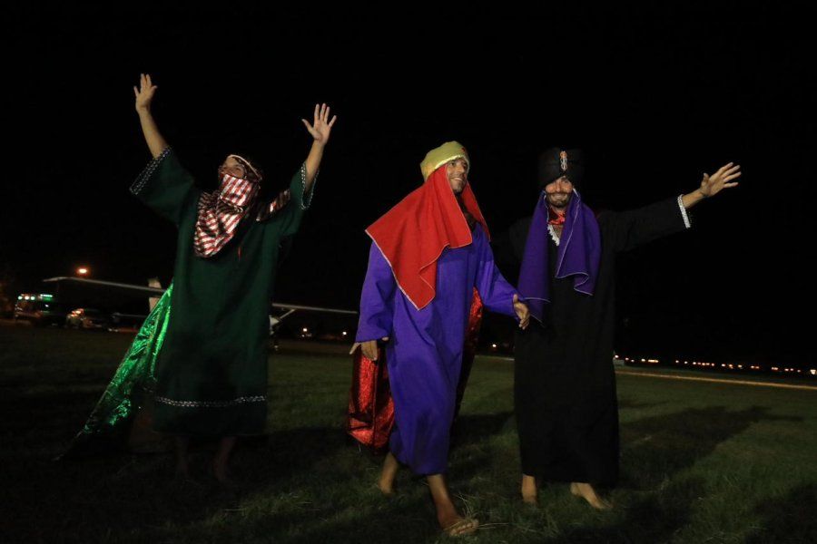 Los Reyes Magos llegaron en avión al Aero Club Rafaela: "Aquellas familias que pudieron venir la pasaron muy bien”