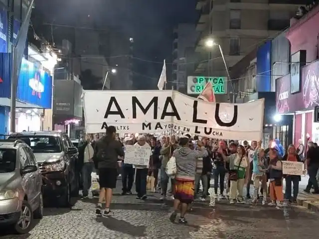 La columna se movilizó por San Martín y Rodríguez.