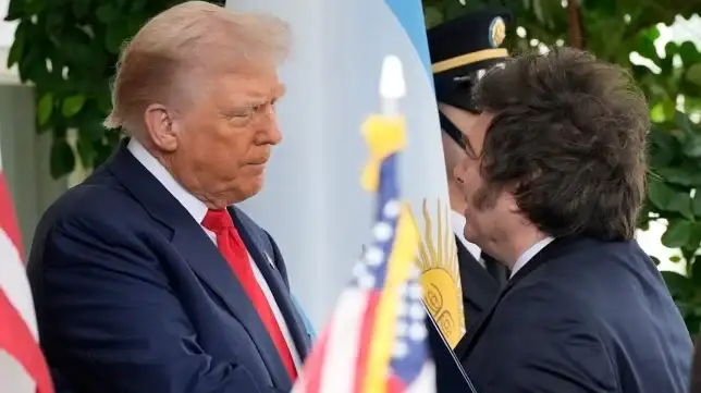 Donald Trump con Javier Milei.