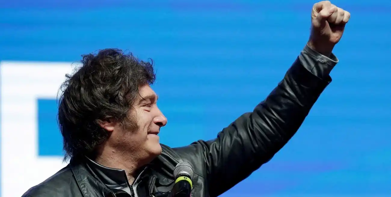 Javier Milei este martes desde Asunción. Crédito: REUTERS/Cesar Olmedo