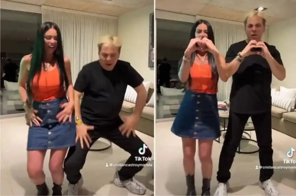 Cristian Castro junto a Mariela Sáchez