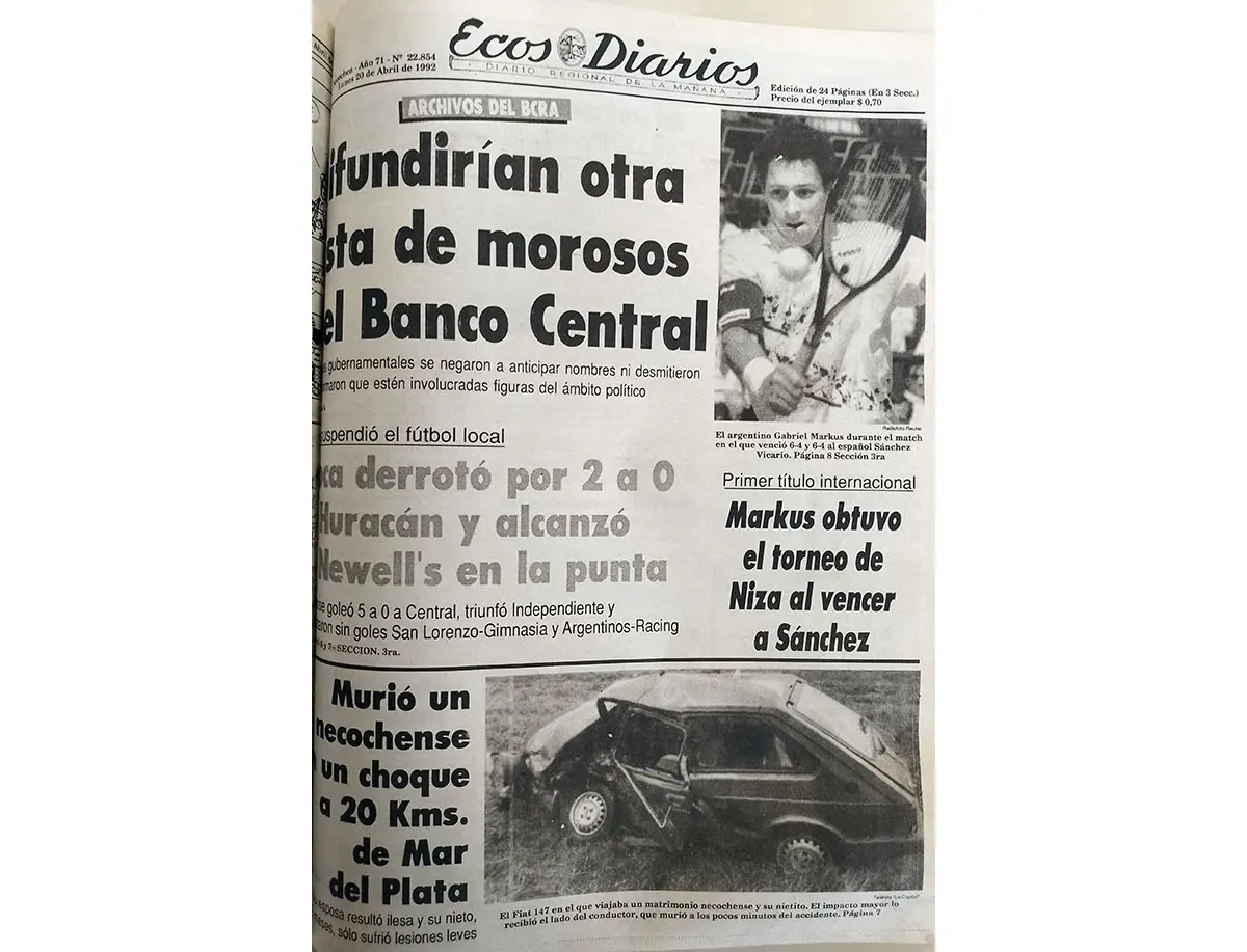 Lunes 20 de abril de 1992