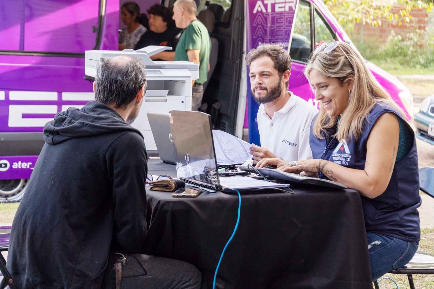 El punto móvil de ATER atiende en Concordia