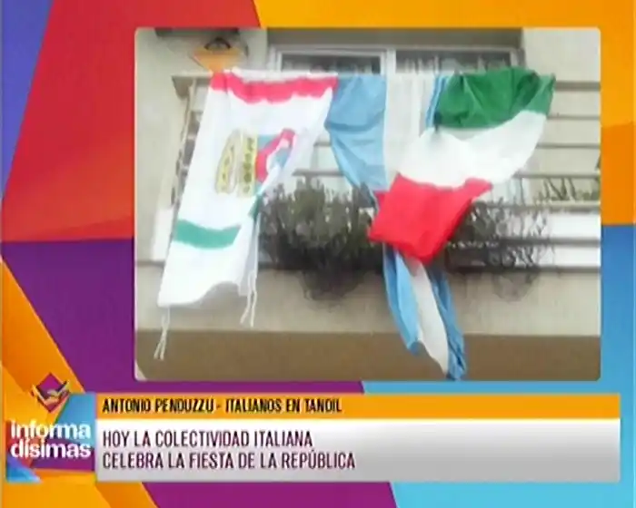 Hoy la colectividad Italiana celebra la fiesta de la república 