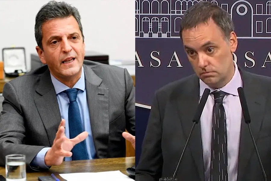 Irónico cruce entre Sergio Massa y Manuel Adorni: "Fin"