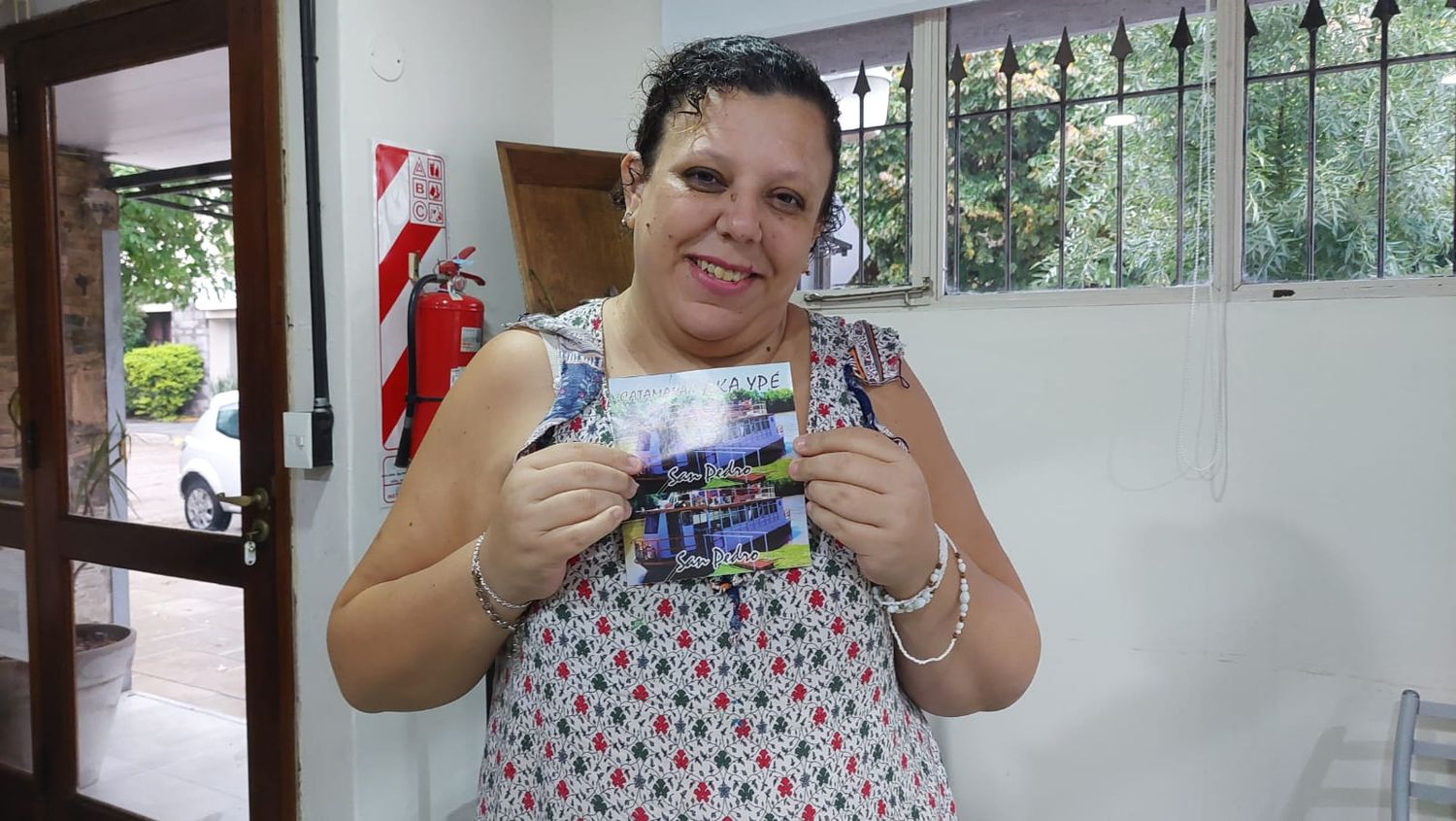 Marina, la ganadora de un paseo para dos personas en catamarán