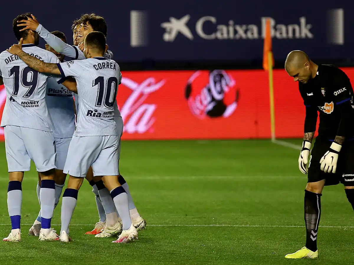 Atlético de Madrid aplastó a Osasuna 