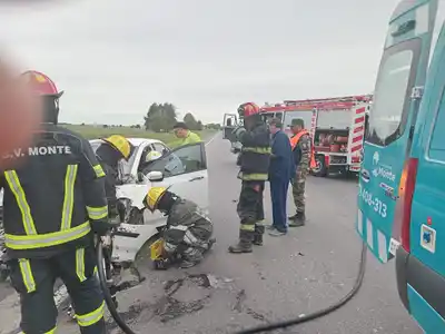 Accidente fatal en la Ruta 3: una tandilense hospitalizada