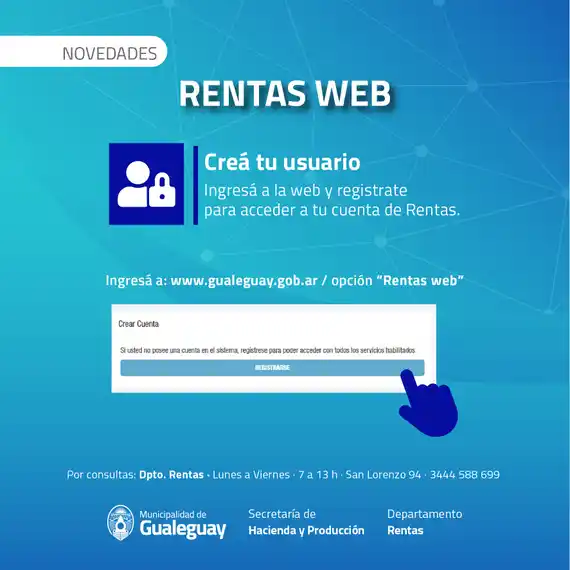 Rentas: ahora se puede generar un usuario digital