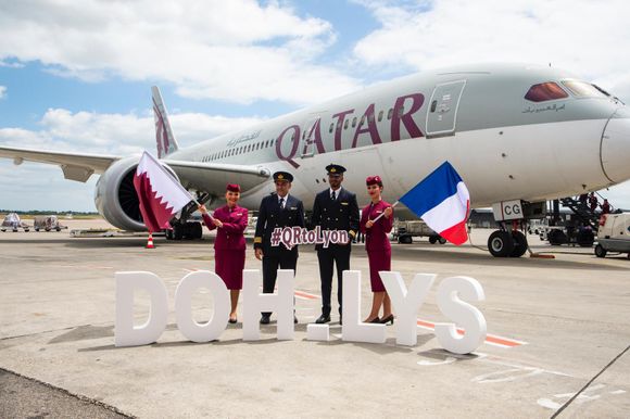 Qatar Airways inaugurates flights to Lyon, France