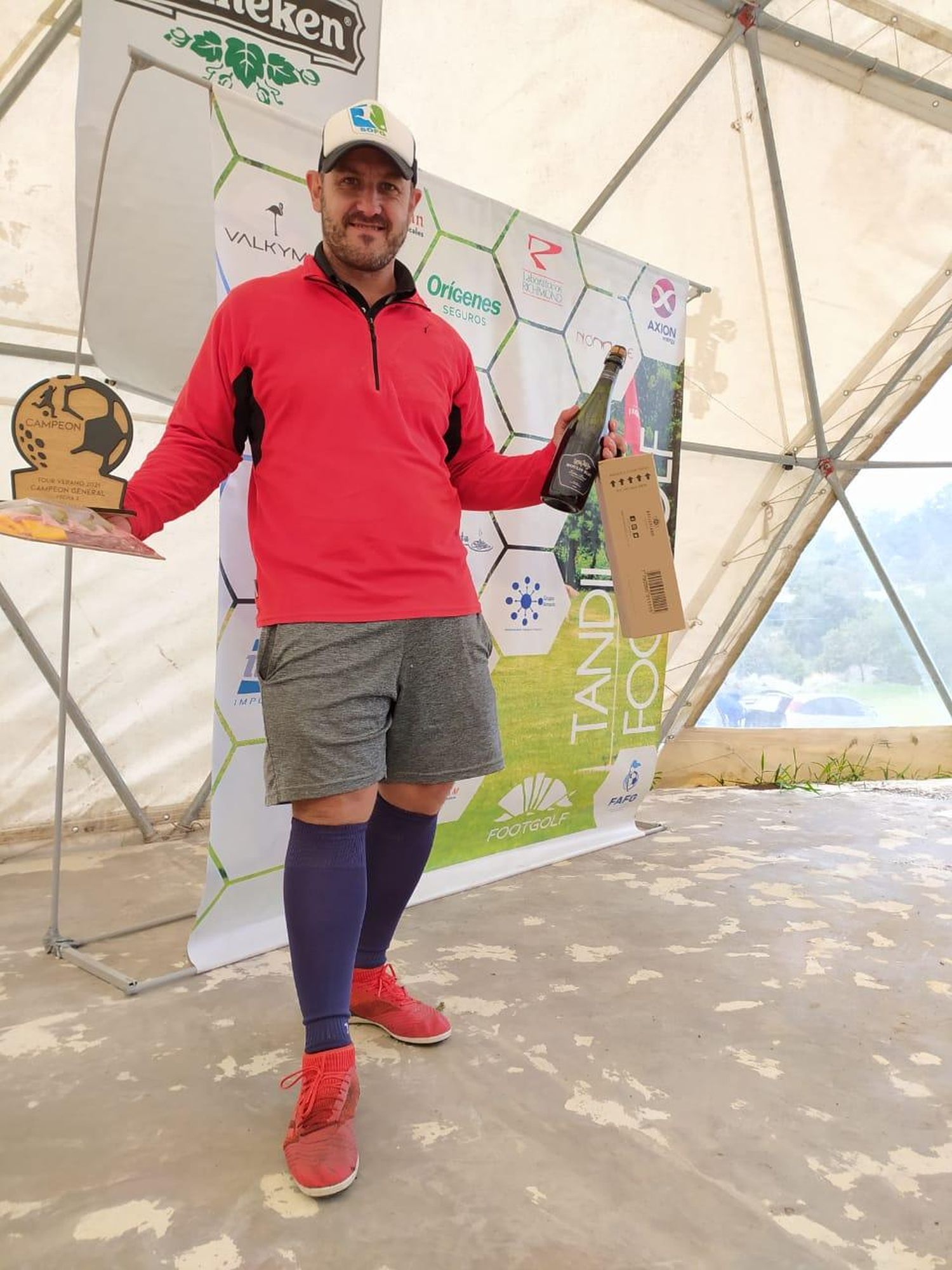 El pringlense Ohaco se llevó el triunfo en footgolf