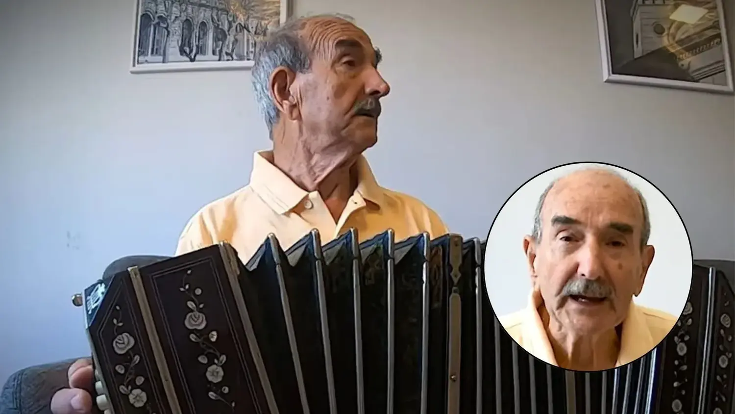 "Bartolito" Garau y su gran amigo: el bandoneón. Había nacido en Mallorca en 1942.