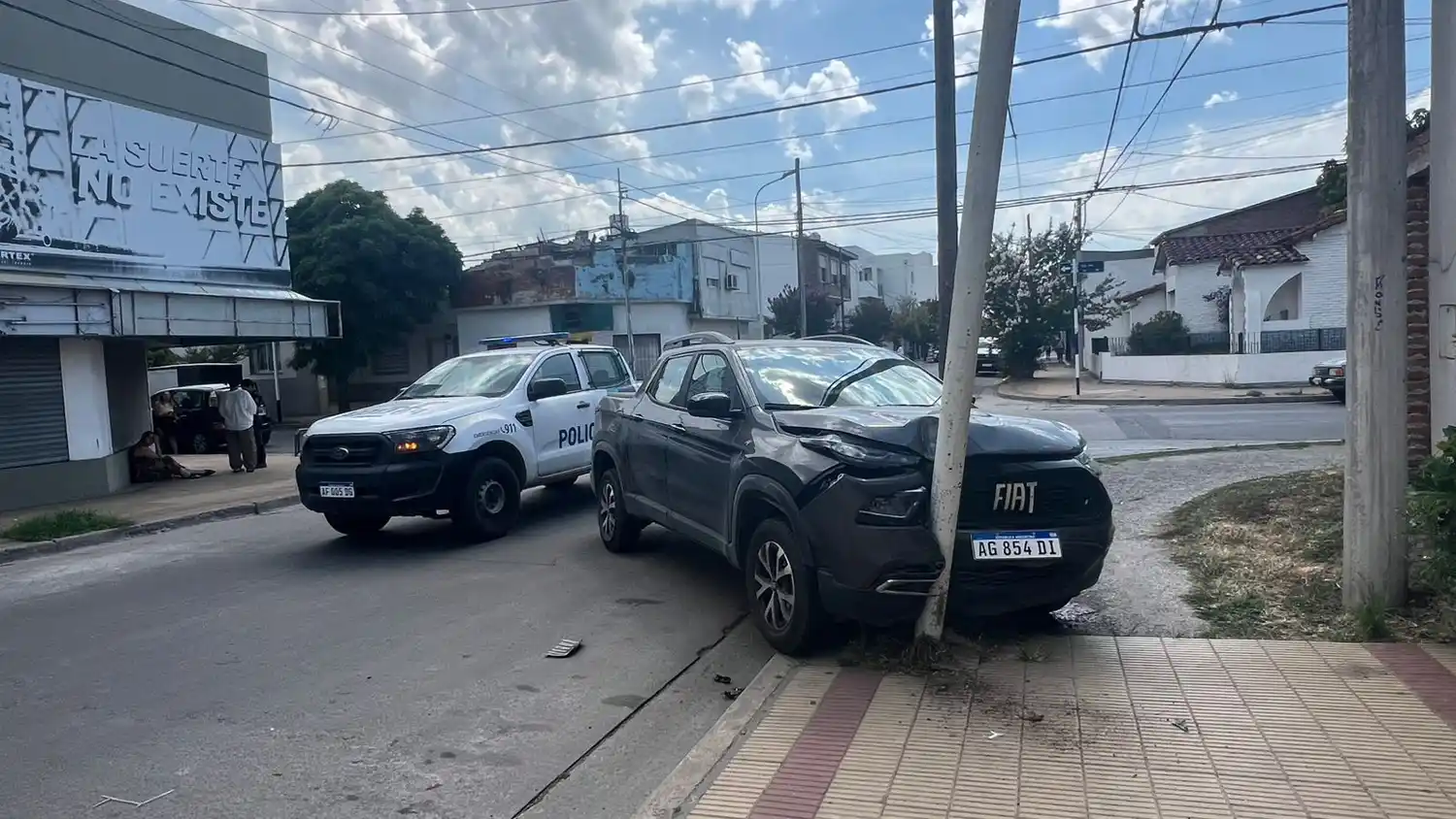 A pesar del fuerte impacto, no se registraron heridos.