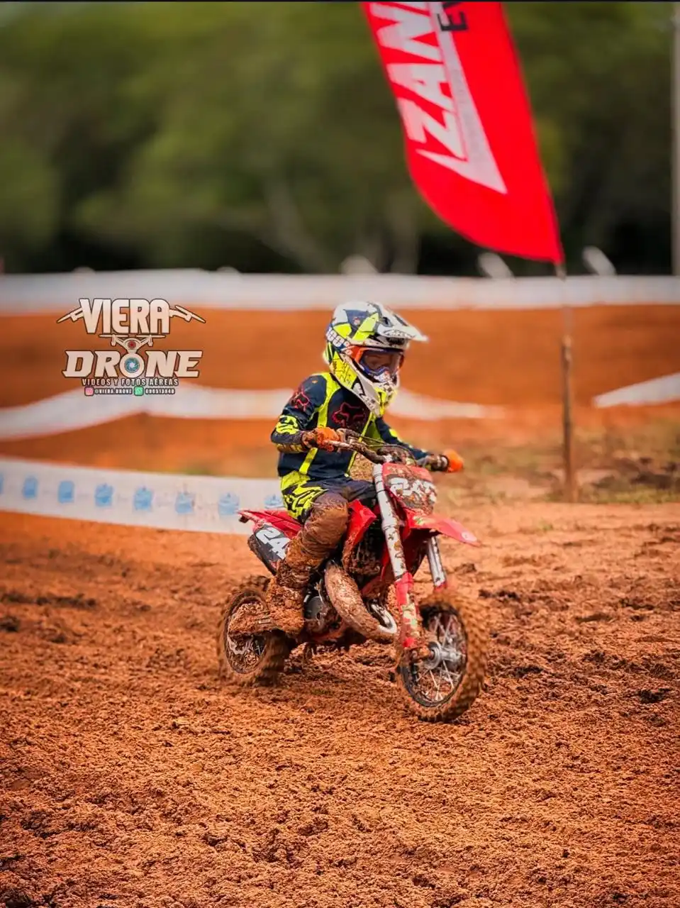 Meritoria participación de Valentino Bogue en la Copa FIM de Minicross en Uruguay