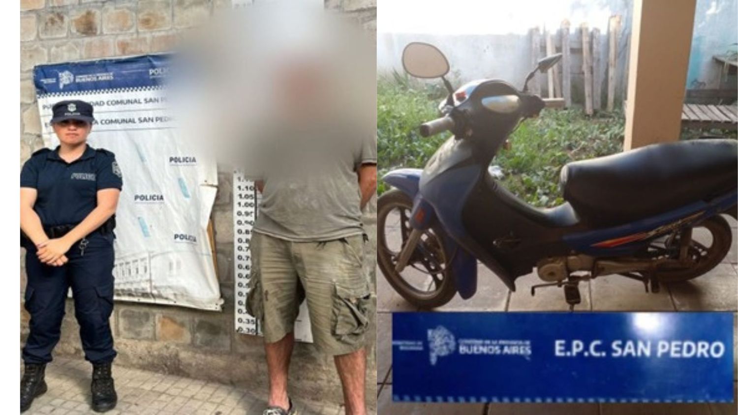 La moto fue restituida.