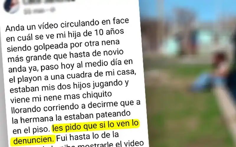 Otra pelea entre chicos: una adolescente de 14 años agredió a una nena de 10