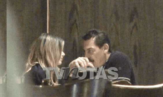 Una de las fotos que TVNotas publicó sobre el romance entre José Manuel Figueroa y Marie Claire Harp. Foto Agencia Kadri y redes sociales