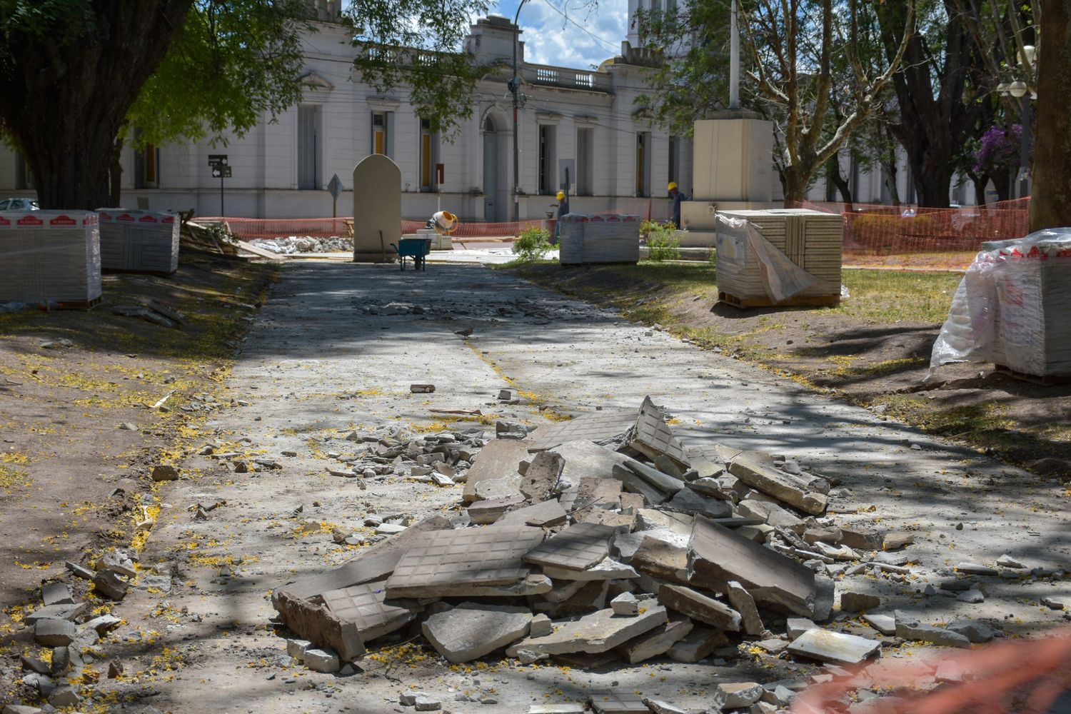 Avanza la obra de Plaza Constitución