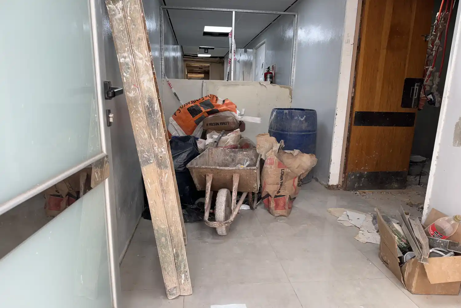 obra tomógrafo del hospital