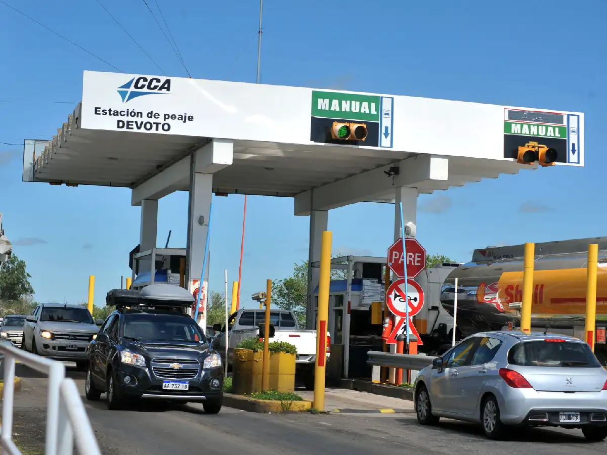 Suben los peajes de rutas nacionales. Alanza el de la ruta 19, entre San Francisco y Devoto.