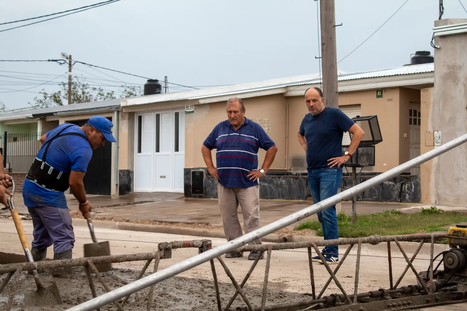 Pablo Garate supervisó obras en distintos sectores de la ciudad