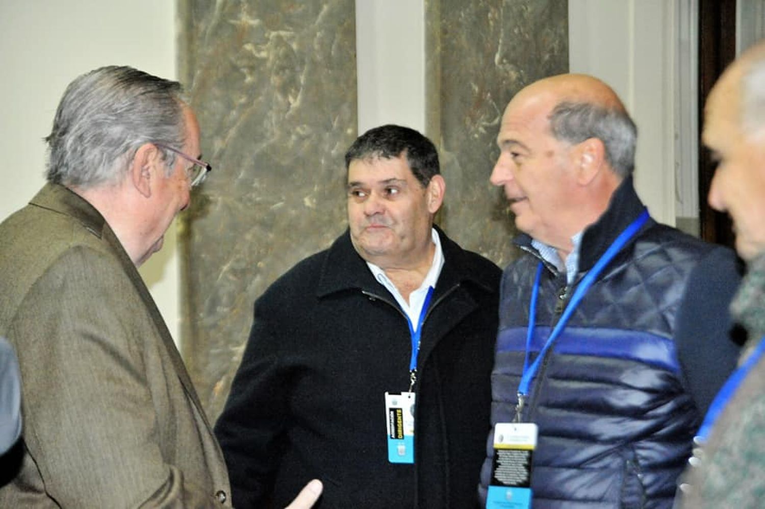 FOTO LIGA TANDILENSE DE FÚTBOL Lunghi, Cenoz y Aguinaga.