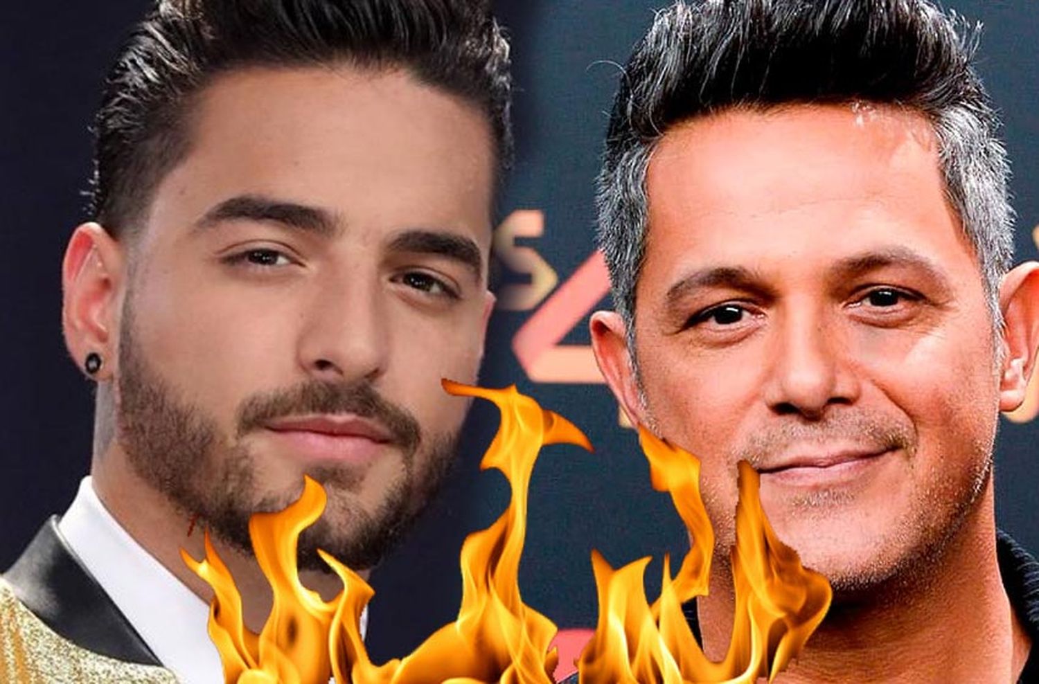 Se sacaron chispas: la pelea de Maluma con Alejandro Sanz