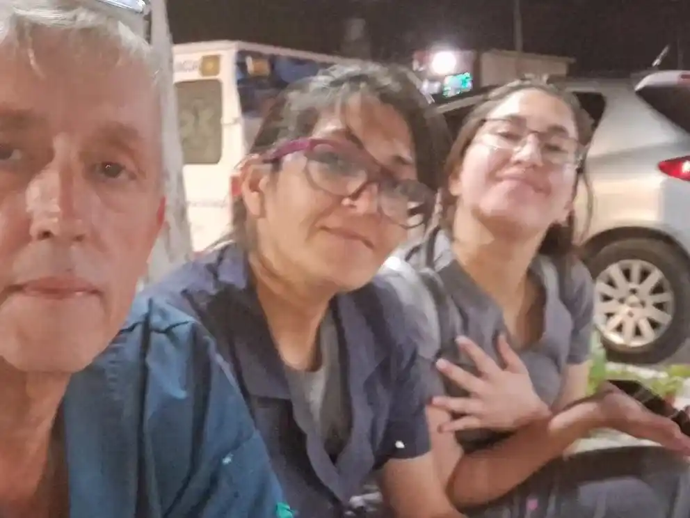 Alberto Santarceri junto a su mujer, también detenida.