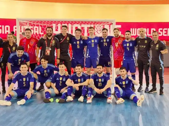 La Seleccion Argentina Futsal campeona del Cuatro Naciones.Foto:@Argentina