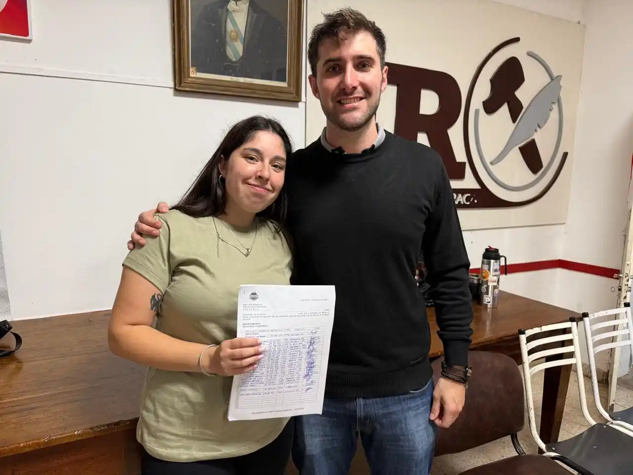 Yocco y Peralta, las caras de la renovación partidaria en la localidad