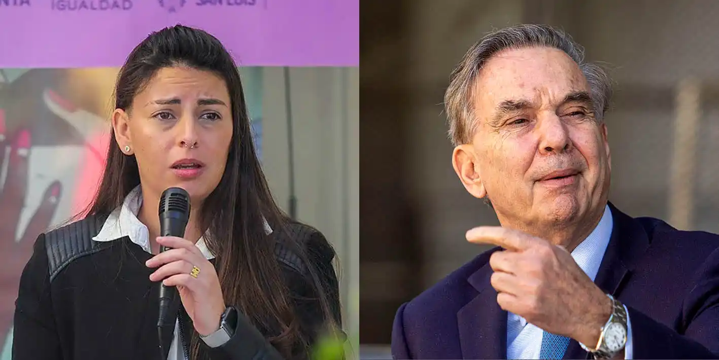 Ayelén Mazzina y Miguel Pichetto.