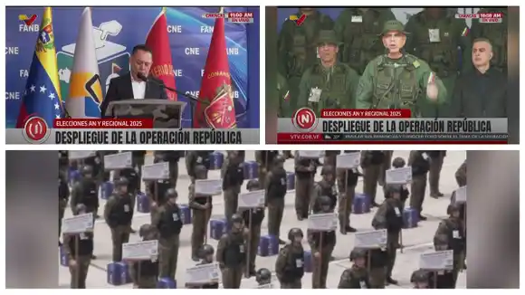 Elecciones del 25MAY: desplegada la OPERACIÓN REPÚBLICA para la toma de centros de votación