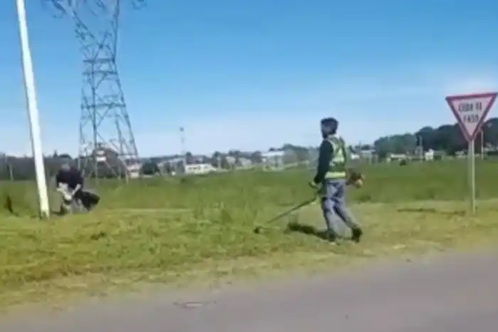 El Municipio de Tandil inició tareas de corte de pasto en las rutas 226 y 30
