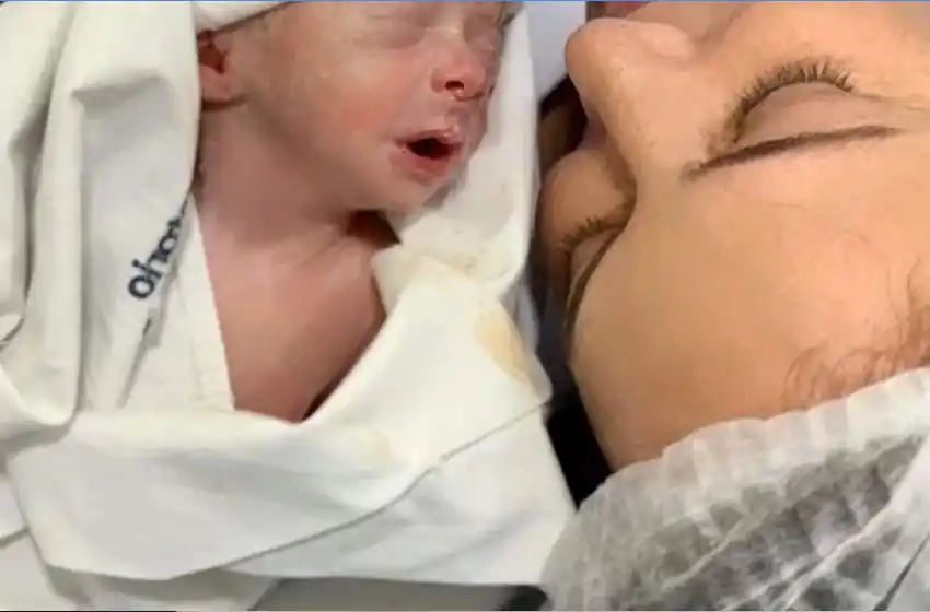 Lucha Aymar fue mamá por primera vez y presentó a su bebé en las redes