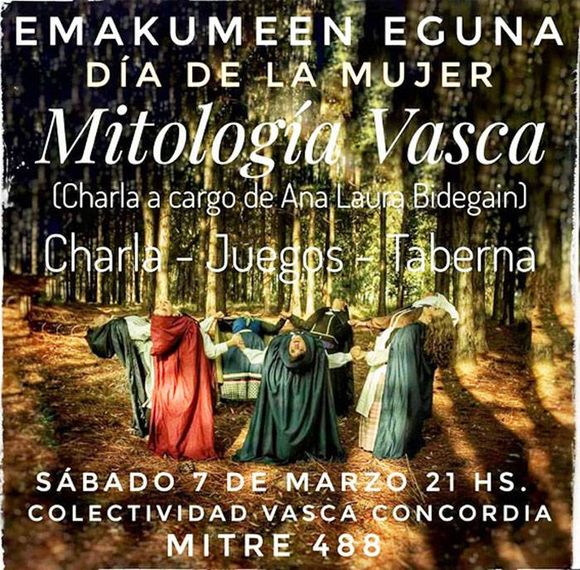 Charla sobre Mitología Vasca en el Centro Vasco