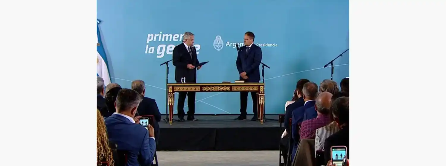 Fernández le tomó juramento a Maggiotti